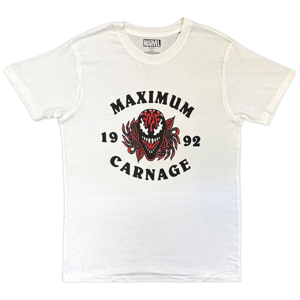 Marvel Comics Unisex Adult Maximum Carnage T-Shirt / White